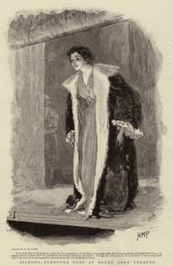Signora Eleonora Duse al Drury Lane Theatre da Henry Marriott Paget
